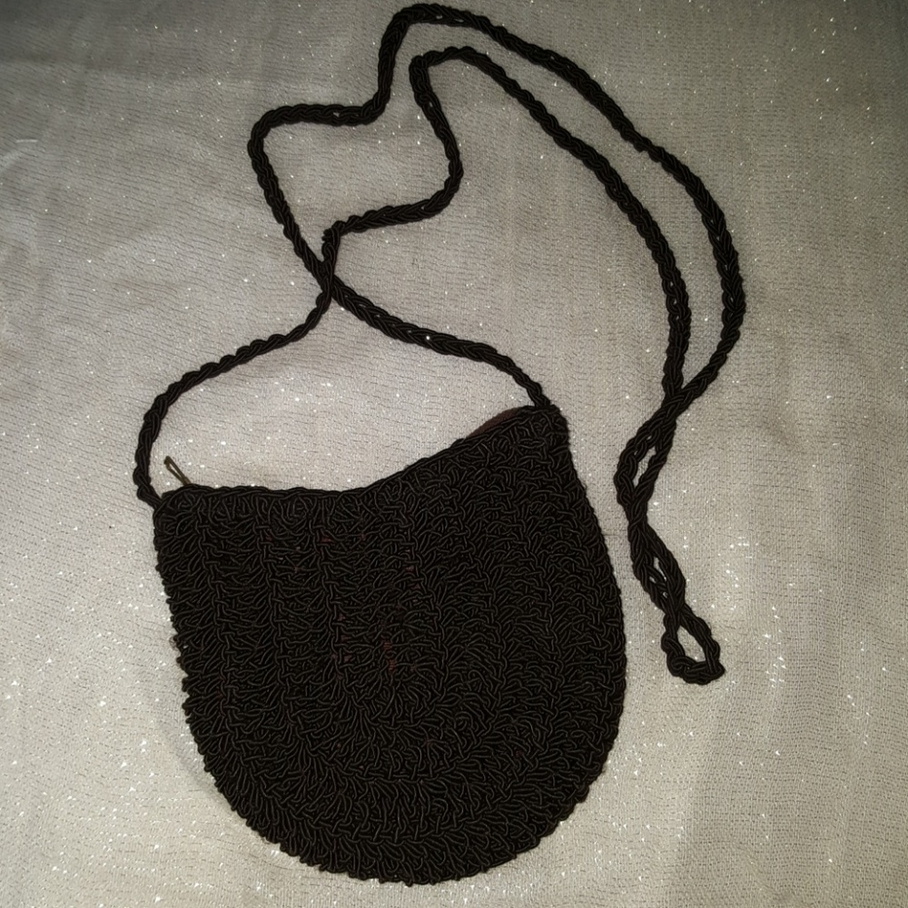 Crochet Dark Brown Crossbody Bag